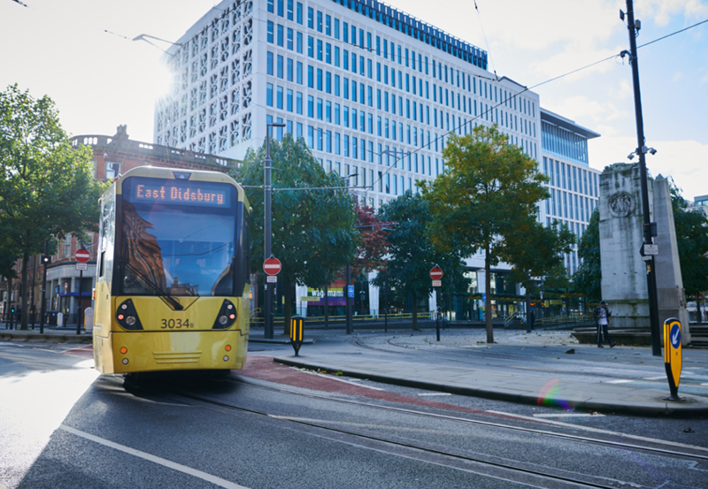 Tram In Manchester